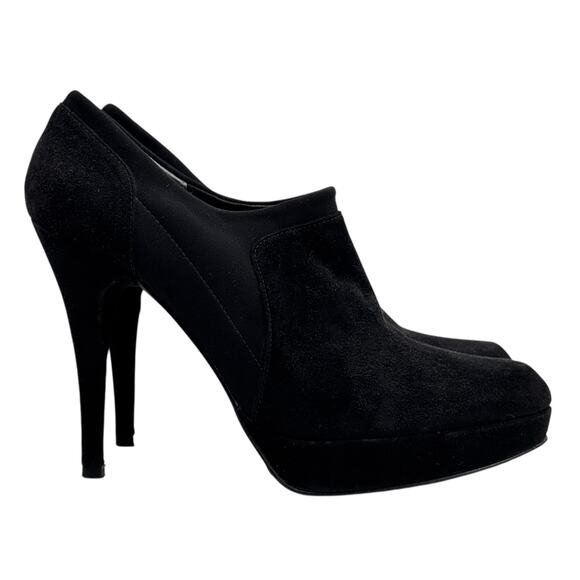 Stuart Weitzman Holdme Bootie Stiletto SZ 9 Women's Black Suede Ankle Whimsigoth - Picture 1 of 12